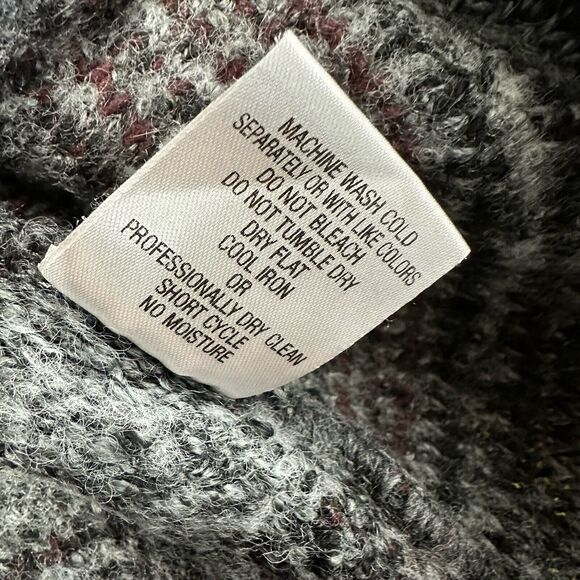 A.IDA Made in Italy Grey Wool Blend button cardigan sweater Size S - Picture 6 of 6